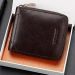 Porte Monnaie Homme Cuir Zippé